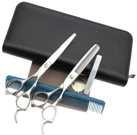 Veemoon Forbici in Acciaio Professionali Taglio e Resistente Design Ergonomico per su Tutta la Famiglia per Salone e Domestico