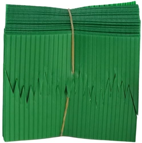 Casiler 1000 Pack Sushi Decoration Grass, Baran Garnish Artificial Leaf Sushi Plate Decor Japanese Leaves Food Divider