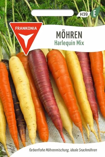 FRANKONIA® Möhre, Harlequin Mix F1 - Gemüse-Samen Möhren-Samen Saatgut Samen (Daucus carota)