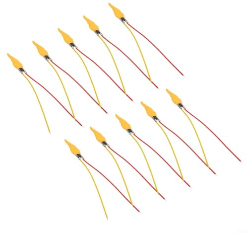 Lot de 10 lampes LED à piles pour systèmes 3 V 5 V avec scintillement réaliste de bougie dans les configurations d'éclairage décoratif et d'événement
