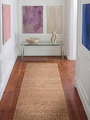 Ted Baker Kurzflor Teppich Portobello - Soft Bouclé Läufer, Handgewebt & Weich, Woll-Look, Schlingen Schlingen Teppichläufer Flauschig für Wohnzimmer, Schlafzimmer, Esszimmer, Flur – Beige, 80x200 cm