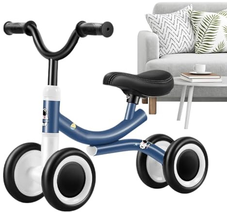 Balance Bike – Kinder Four Wheel Beginner Stability Rider, Indoor Push Along Learning Cycle for and 12-36 Monate | Motor Koordination Starter Toy Home Activity Play Use