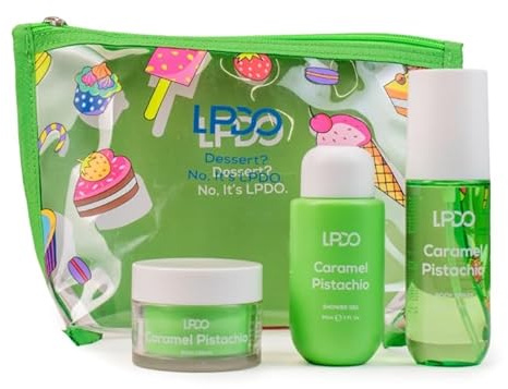 Summer Kit Caramel Pistachio Crema corpo + Acqua profumata + Bagnodoccia