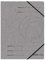Herlitz Eckspannmappe Quality, A4, Karton, dunkelgrau, 5 Stück