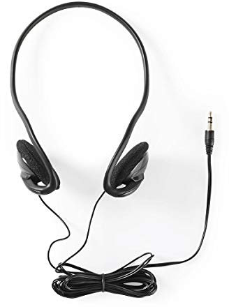 EUROSELL Casque design tour de cou – Casque stéréo – Prise jack 3,5 mm pour smartphone, iPhone, téléphone portable, MP3, iPod, PC, etc.