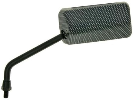 Spiegel F1 links, kurzes M8 Gewinde, Carbon matt