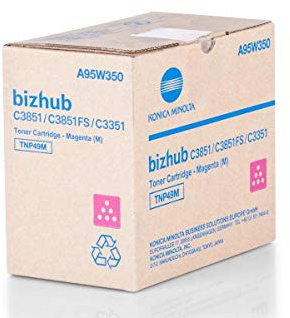 Konica Minolta Original A95W350 / TNP-49 M, Premium Drucker-Kartusche, Magenta, 12000 Seiten