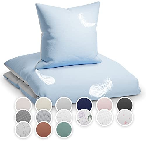 sleepwise Soft Wonder Bettwäsche-Set für Einzelbett, aus Mikrofaser, Öko-TEX®, Bettbezug und Kissenbezug, maschinenwaschbar, atmungsaktiv, antistatisch, hypoallergen, 135 x 200 cm