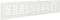 La Ventilazione GF286B Griglia Rettangolare da Incasso, Alluminio Verniciato 280x60 mm, Bianco
