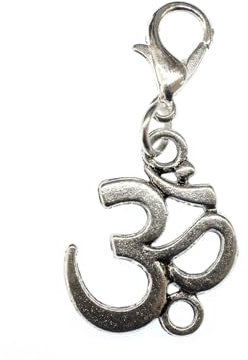 Miniblings Om Symbol Mantra MUL Charm Zipper Armband Yoga Shanti Yogi - Handmade Modeschmuck I Kettenanhänger versilbert - Bettelanhänger Bettelarmband - Anhänger für Armband