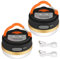 Yizhet Lanterne de Camping [2 Pack] lumières de Tente Rechargeable Batterie, Résistant à l'eau, Base Magnétique, 3 Modes d'Éclairage avec Câble USB pour Camping,Travaux,Chasse,Tente, Pêche,Randonnée
