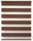Lichtblick Doppelrollo Klemmfix ohne Bohren, Holzptik, meliert, Blickdicht, Klemmträger-Montage, Sichtschutz, Wandmongtage, Deckenmontage Dunkelbraun,60 cm x 150 cm (B x L)