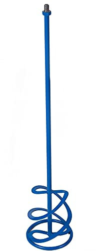 Toolty Helix Mixing Paddle 160 x 750mm - M14 Thread - Painted Mixer Whisk Stirrer - 2-Blade - for Plaster, Gypsum, Adheives, Concrete, Cement, Glue, Paint, DIY - TLTY-1563P
