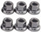 6 Pcs Track Nut Bicycle Wheel Nut Replacement Hub Flange Axle Nut for Cycling Bicycle Mountain Bike