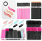 Shynek Makeup Mixing Palette with Spatula, Disposable Makeup Brushes, Mascara Wands, Lip Applicators, Hair Clips with Organizer Box