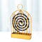 Mückenspirale Halter, Moskito Spulen Halter Coil Halter, Tragbarer Mückenspirale Behälter,Räucherspiralen Halter,Moskito Spulenhalter,Vogelkäfig Mückenspirale mit Griff für Zuhause,Außenbereich (Gold)