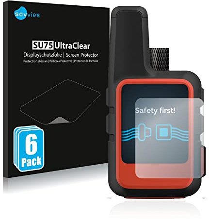 savvies Protector Pantalla para Garmin inReach Mini 2 (6 Unidades) Película Ultra Transparente