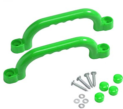 GK Haltegriffe paarweise (2 Stück) für Spielgeräte, Spieltürme, Klettergerüste und Spielanlagen (apfelgrün)