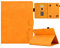 Aswant Universal Hülle für 9-11 Zoll Table, PU-Leder Schutzhülle für 9 9.7 10.1 10.5'' 11 Tablet, Samsung Galaxy Tab/Lenovo Tab/Xiaomi/BENEVE/Blackview/iPad/Keenlove/SGIN/Veidoo (Orange)