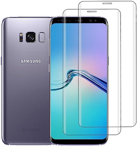 [2 Stück] Schutzfolie für Samsung Galaxy S8 Folie, 9H Härte Kratzfest Gehärtetes Glas, HD Panzerfolie, Blasenfrei Displayschutzfolie, Anti-Fingerabdruck, Panzer Schutz Glas für Galaxy S8 Folie