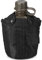doorslay Bouteille de cantine militaire extérieure de 1 L pour camping, randonnée, survie, bouteille d'eau avec couvercle