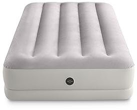 Intex 64177 - Luftmatratze Einzelbett Dura-Beam Prestige Mid-Rise, Aufblasbare Matratze mit Ventil, Geeignet für 1 Person, PVC, Mehrfarbig, 99x191x30 cm