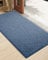 COLOR&GEOMETRY Dirt Trapper Door Matts Indoor 60x120 cm, Indoor Door Mat Non Slip, Front Door Mat Heavy Duty, Absorbent Doormats Inside for Entrance, Muddy Paws, Blue (Rolled-up NO Creases)