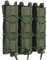 GYDEHUTJ Dreifach erweiterbare MP5 MP7 Magazintasche, Molle Lang 9mm Taktische Magazinholster Schnellzugriff Taschenlampe Halter Gürtel Weste Montage