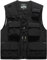 Wirltte Mens Vests Cargo Outdoor Work Safari Hunting Fishing Travel Photo Mesh Waistcoat Vest Gilet Multi Pockets Black L