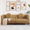 SECOLI Sofa 3 sitzer Sofa 3er Sofa 3 sitzer skandinavisch Sofa 3 sitzer Samt für Zuhause und Büro-Braun-3-Sitzer