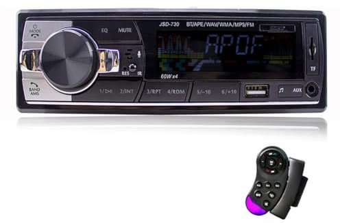 Autoradio Bluetooth vivavoce 1 DIN stereo Bluetooth 5.0 con supporto telecomando al volante USB/SD/AUX in/radio FM