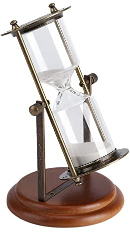Sablier de 15 Minutes en Métal, Sablier Vintage, Horloge de Sable pour Cuisiner, à des Jeux de société, Décoration de Maison, Salon, Bureau