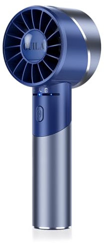 Mini ventilateur à main, rechargeable par USB, batterie portable, avec 4 vitesses de ventilation turbo, 2600 mAh max. 16 heures, petit ventilateur à emporter, pour voyage, bureau, maison, extérieur