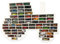 Moliland Sammlervitrine Fächer Setzkasten Holz Sammelbox Tractor Kinderzimmerdekoration, Regal für Kinderzimmer, Hängendes Regal für Zubehör und Spielzeug