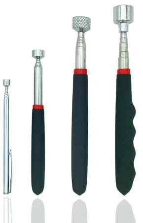 4 Pcs Telescopic Magnetic Pickup Tool, Magnetic Pickup Tool, Magnet On A Stick, Extendable Magnet Pickup Tool Magnetic Stick, Durable Telescopic Magnetic Collector Telescopic Magnet Stick Grabbe(20ib)