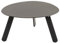 habeig Runder Gartenbeistelltisch aus Stahl, 74x60x36cm, Grau-Schwarz, Belastbar bis 25kg (schwarz, 55x46x28cm)