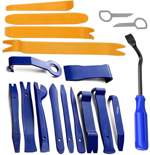 GZGRYTRC 24PCS Car Trim Removal Tool Kit, car trim removal tool for Dashboard, Door Panel, Fastener & Molding – Non-Scratch Trim Removal Tools for Interior Detailing & Repair