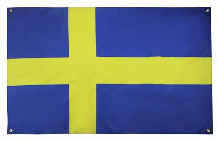 AZ FLAG Bandera Suecia 150x90 cm con 4 ojales, bandera sueca para balcón o pared