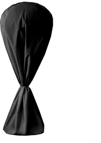 Funda protectora grande impermeable para ventiladores de pie, a prueba de polvo, tela Oxford, color negro, 144 x 76 cm