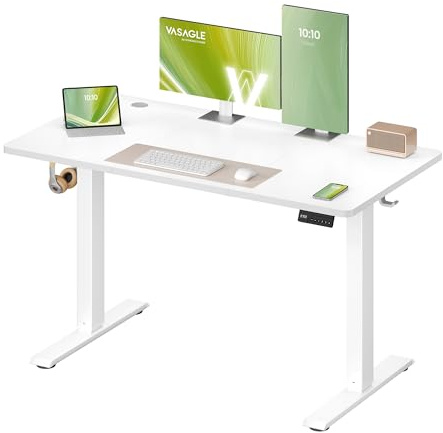 VASAGLE Escritorio Eléctrico Ajustable en Altura 120 x 60 cm