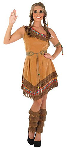 Fun Shack Costume Nativa Donna - Vestito Carnevale, Abito Tradizionale per Halloween, Compleanni e Party, L