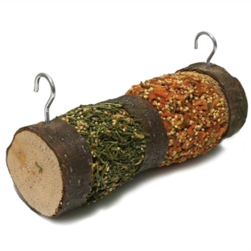 Rosewood Naturals Double Woodroll, Small Animal Treat and Gnaw Toy for Rabbits, Guinea Pigs, Chinchillas, Hamsters, Gerbils, Mice and Rats (Pack of 1)