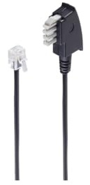 Shiverpeaks TAE N-Stecker/Western-Stecker 6/2 mit Brücke 10m