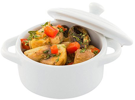 Mini Cocotte Porcelain 4.33 inches 10 count box