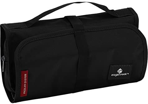 Eagle Creek Kulturbeutel Pack-It Original Slim Kit Hygienetasche mit Spiegel I Organisation für die Reise und für Zuhause I Koffer- und Home Organizer, Schwarz