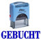 GEBUCHT Selbst Farbwerk Stempel Individuelle Shiny Buroschreibwaren Stempel