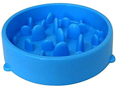 Itian Gamelle d'alimentation Lente pour Chiens, Alimentation Ralentie et Interactive pour Les Animaux (Bleu)