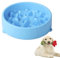 Itian Gamelle d'alimentation Lente pour Chiens, Alimentation Ralentie et Interactive pour Les Animaux (Bleu)