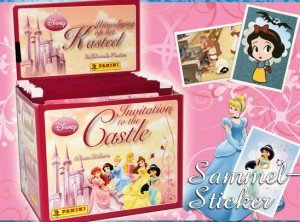 Disney Princess - Einladung zum Schloß Sticker Display (50 Tüten je 5 Sticker)