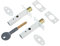 Yale P-2PM444-WE-2 Door Security Bolt, White Finish, Pack of 2, Standard Security, Visi Packed, Suitable for hinged and Wooden Doors